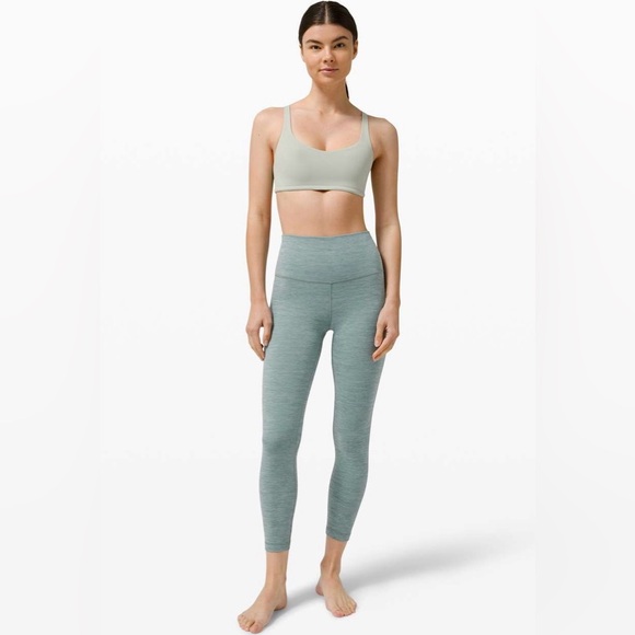 Lululemon Women’s Heathered Tidewater Teal 25” Align Leggings - Size 4 - Picture 1 of 7